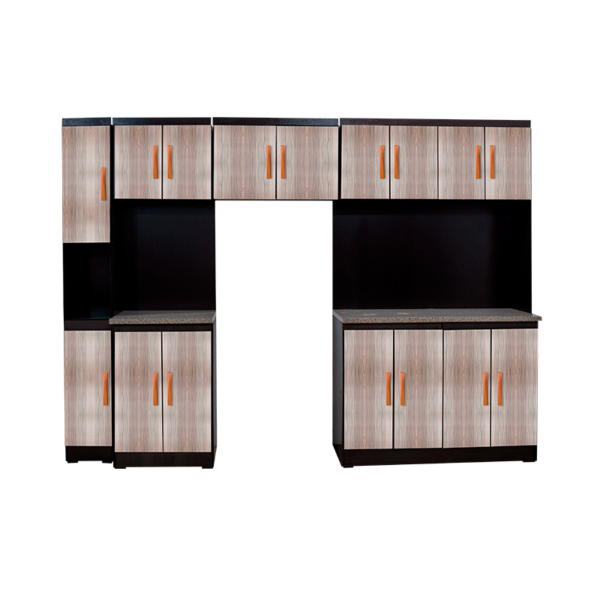 COCINA VALENCIA NOGAL AFRICANO LISO TECNOLOGIA UV