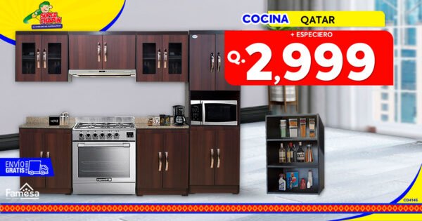 COMBO COCINA QATAR + AEREO ESPECIERO